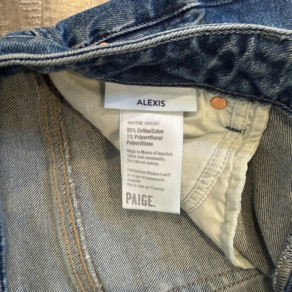 PAIGE Premium Denim Alexis High Waist Ankle Barrel Jeans (Lovejoy Distressed) 29 - Picture 6 of 13